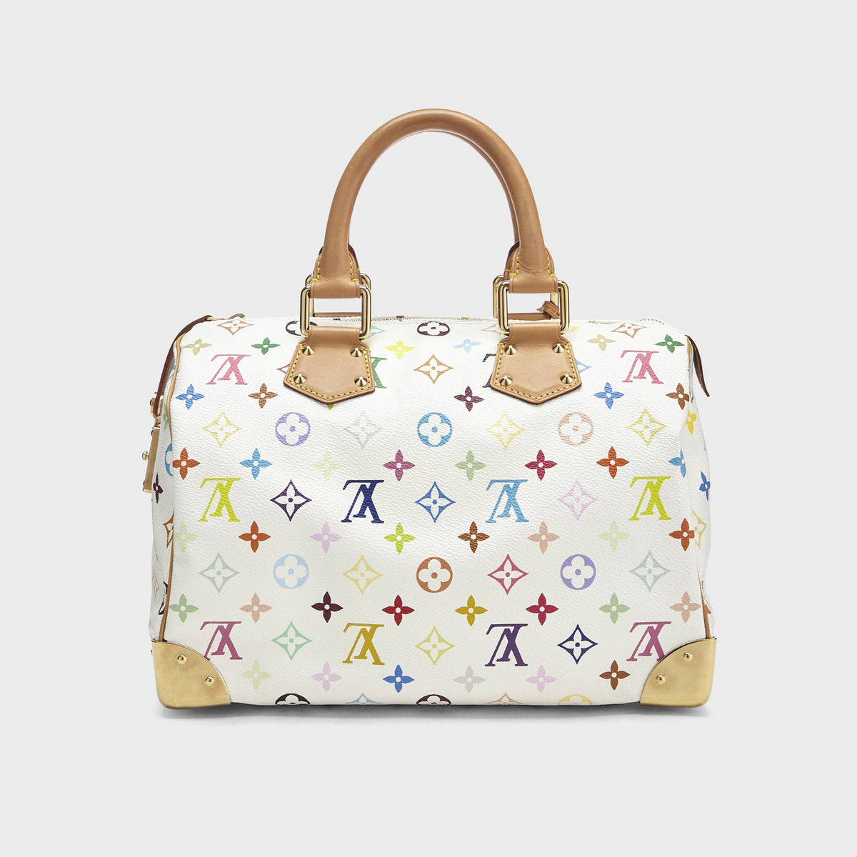 WGACA Takashi Murakami x Louis Vuitton White Monogram Multicolore Speedy 30 - White