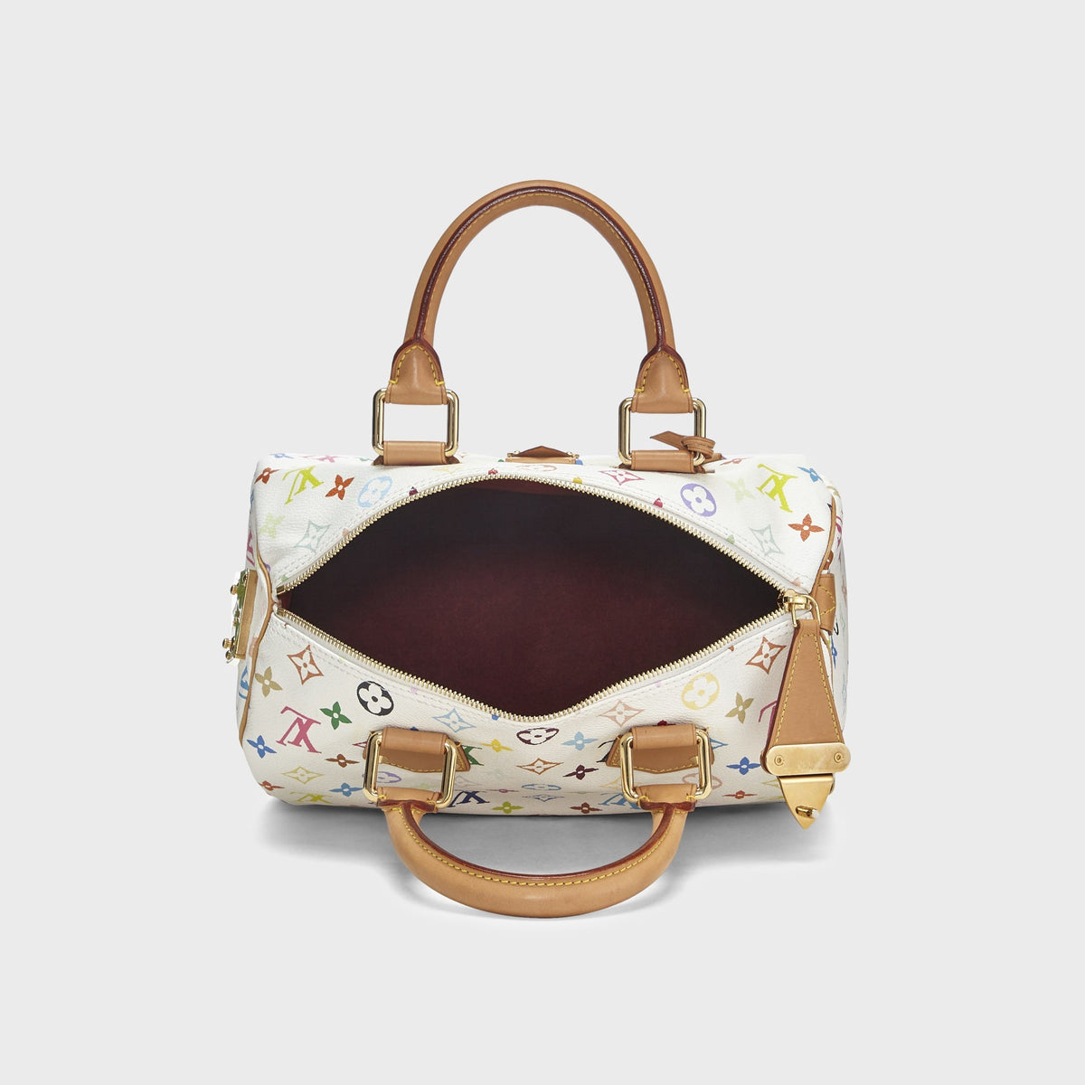 WGACA Takashi Murakami x Louis Vuitton White Monogram Multicolore Speedy 30 - White