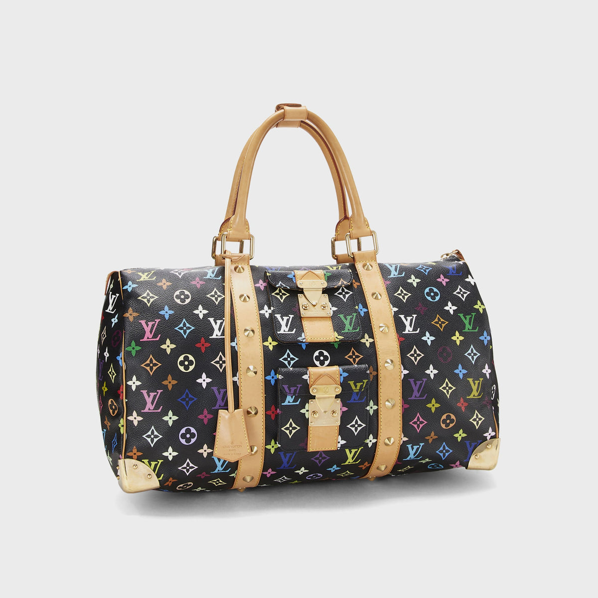WGACA Louis Vuitton Keepall 45 - Black / Multi
