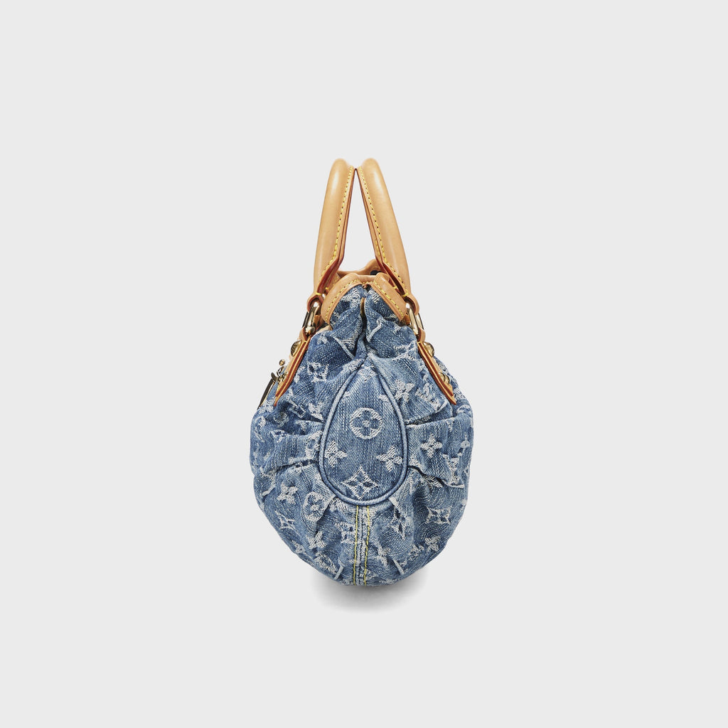 WGACA Louis Vuitton Monogrammed Denim Pleaty - Blue