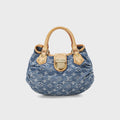 WGACA Louis Vuitton Monogrammed Denim Pleaty - Blue