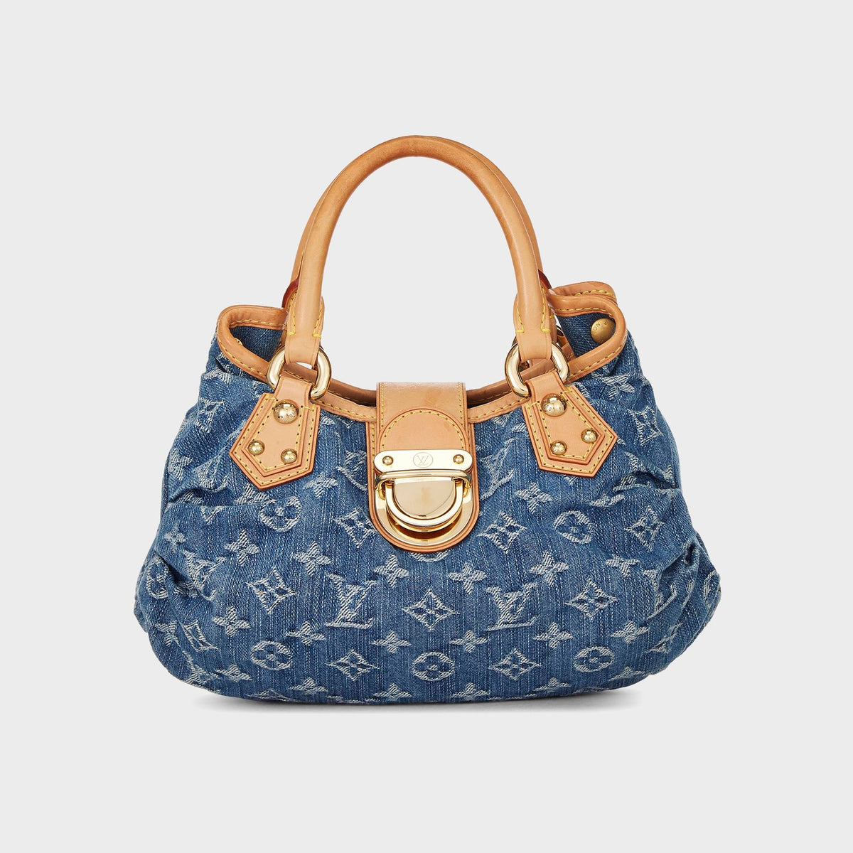 WGACA Louis Vuitton Monogram Denim Pleaty Handbag - Denim