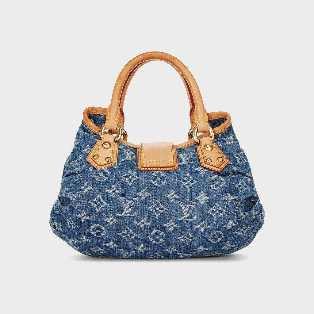 WGACA Louis Vuitton Monogram Denim Pleaty Handbag - Denim