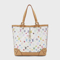 WGACA White Monogram Multicolore Sharleen MM Bag - White