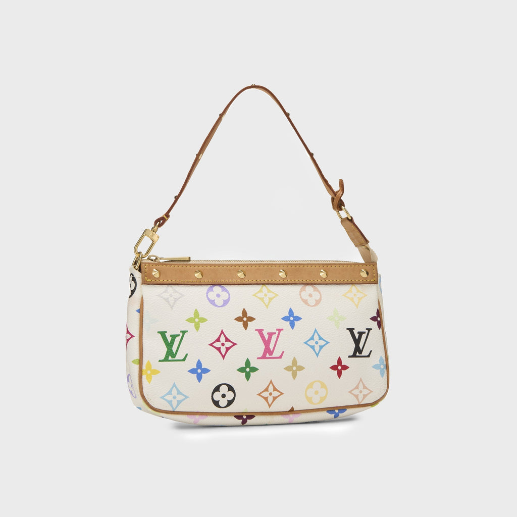 WGACA Louis Vuitton x Takashi Murakami Pochette Accessoires V2 - White / Multi