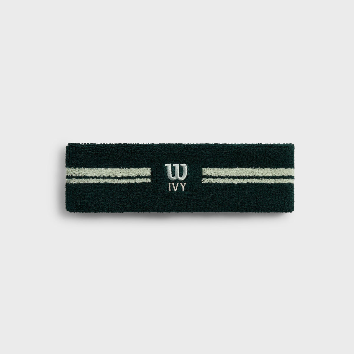 Kith Ivy for Wilson Terry Stripe Headband - Ivy Green