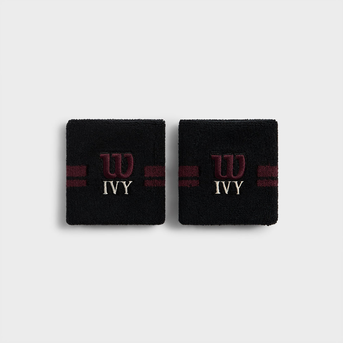 Kith Ivy for Wilson Terry Stripe Wristbands - Black