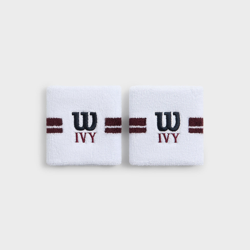 Kith Ivy for Wilson Terry Stripe Wristbands - White