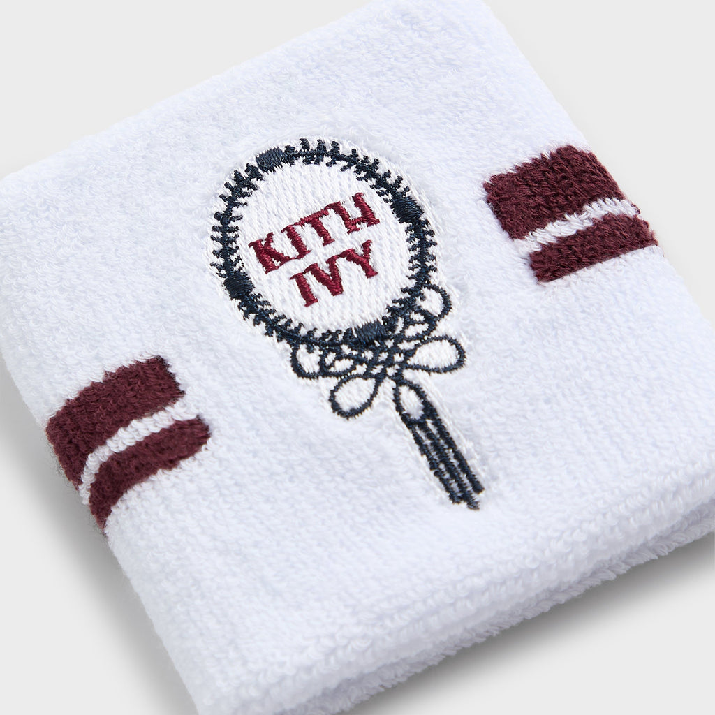 Kith Ivy for Wilson Terry Stripe Wristbands - White