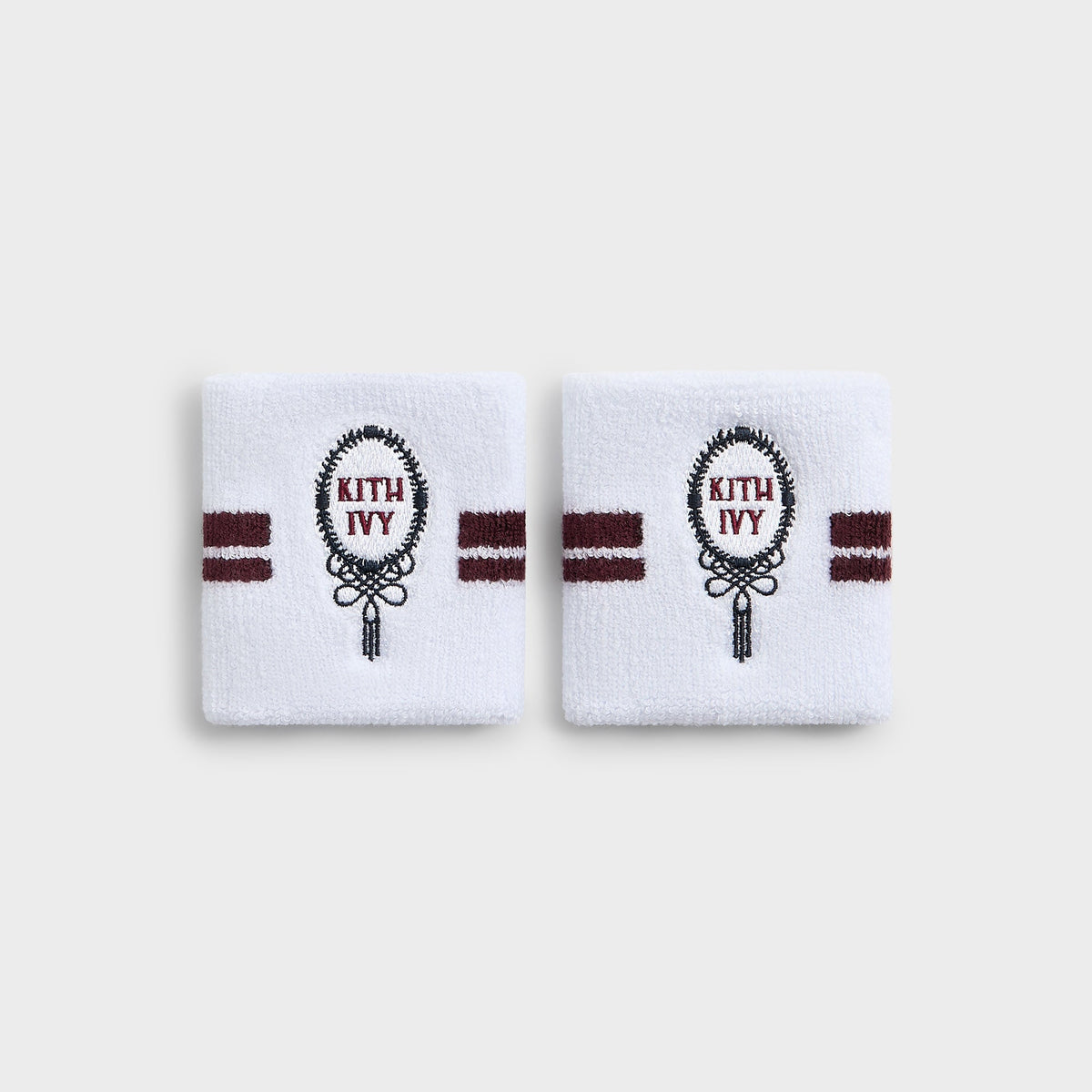 Kith Ivy for Wilson Terry Stripe Wristbands - White