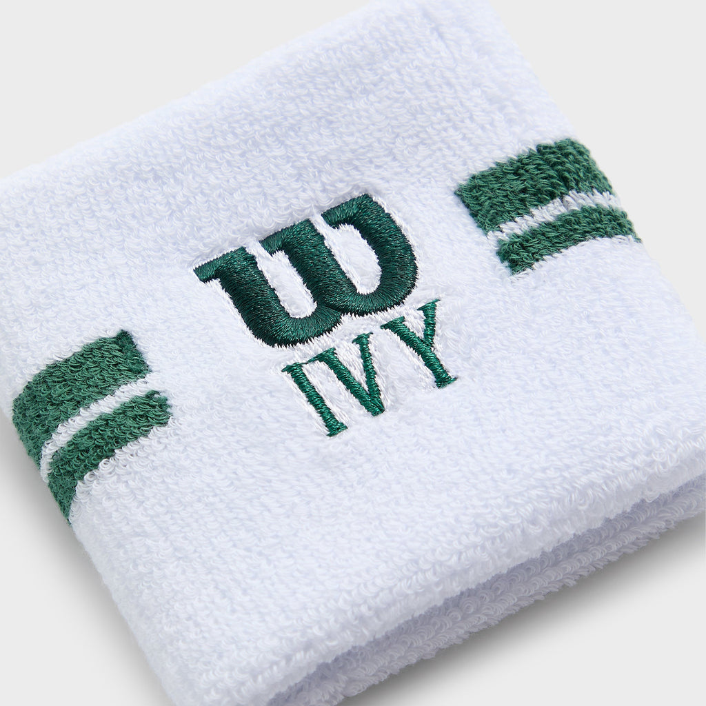 Kith Ivy for Wilson Terry Stripe Wristbands - White