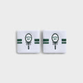 Kith Ivy for Wilson Terry Stripe Wristbands - White