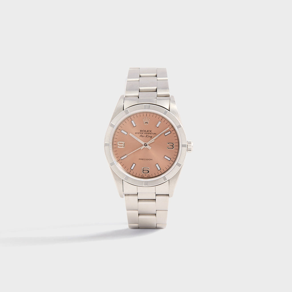 Wind Vintage Rolex Air-King Reference 14010 Pink Dial Unpolished - Pink