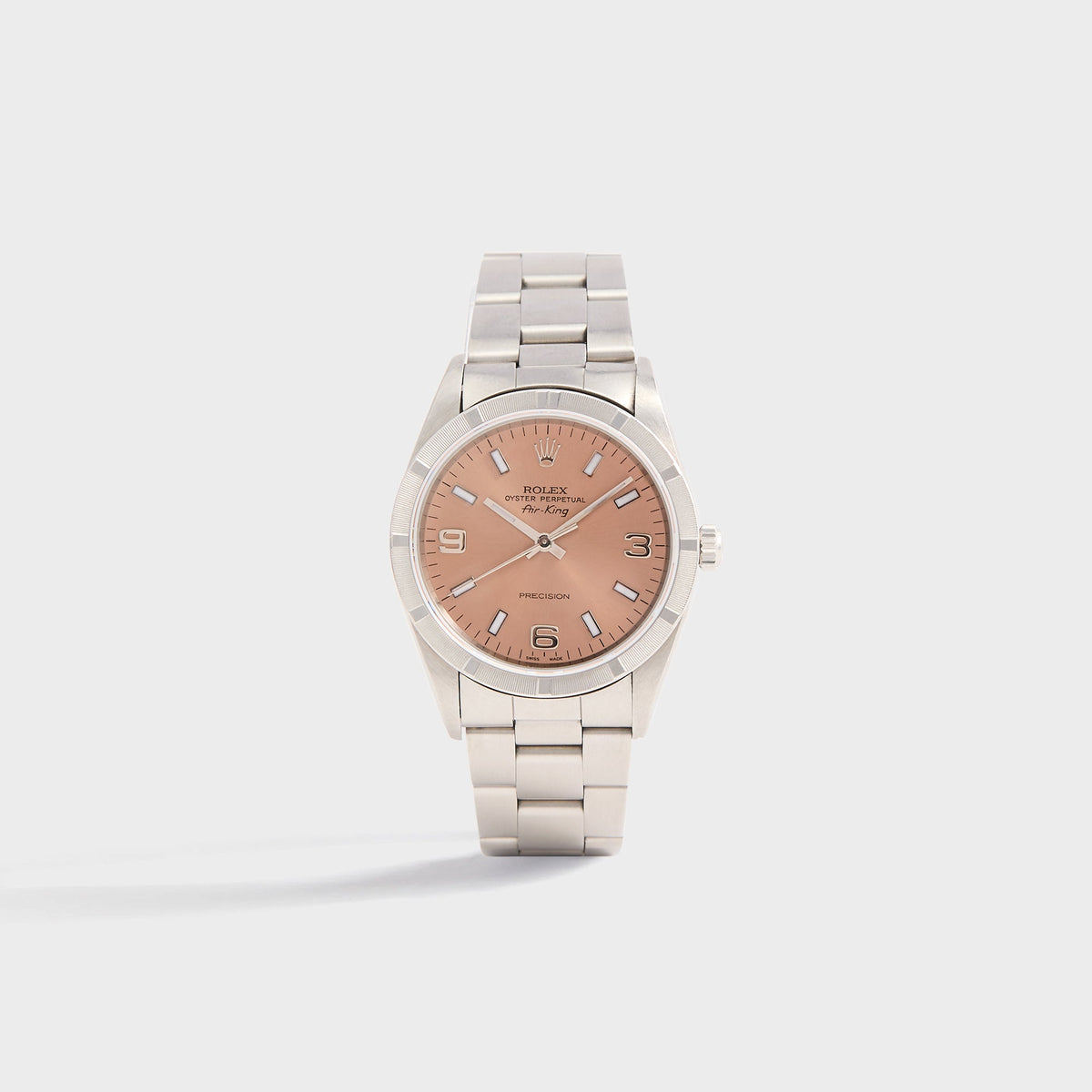 Wind Vintage Rolex Air-King Reference 14010 Pink Dial Unpolished - Pink