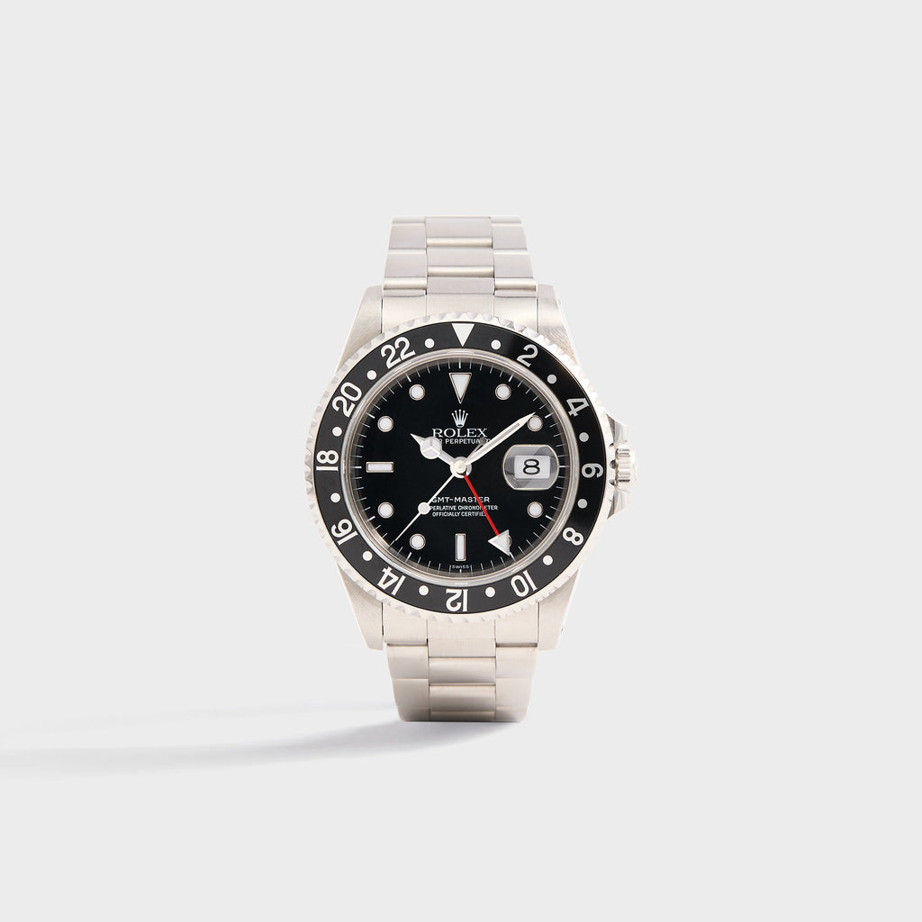 Wind Vintage Rolex GMT-Master Reference 16700 with Black Insert - Black / Silver