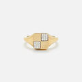 Yvonne Leon Baby Chevaliere Damier - Yellow Gold