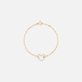 Yvonne Leon Bracelet Petit Coeur Diamants Jaune - Yellow Gold