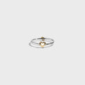 Greg Yuna Umlaut Heart Ring - Silver / Gold