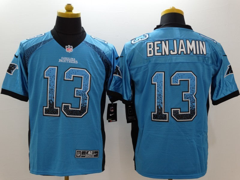 Men's Carolina Panthers Kelvin Benjamin #13 Blue Game Jersey1