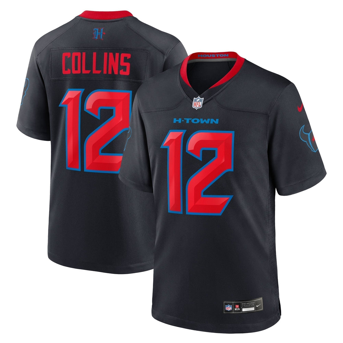 Nico Collins Houston Texans Nike 2nd Alternate Game Jersey -  Navy