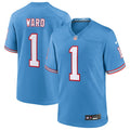 Tennessee Titans Cameron Ward Nike Light Blue 2025 NFL Draft First Round Pick 2nd Alternate Game Jersey