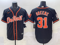 Men's Detroit Tigers Riley Greene #31 Black Limited Player Jersey