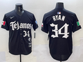Men's Texas Rangers Nolan Ryan #34 Black Player Jersey