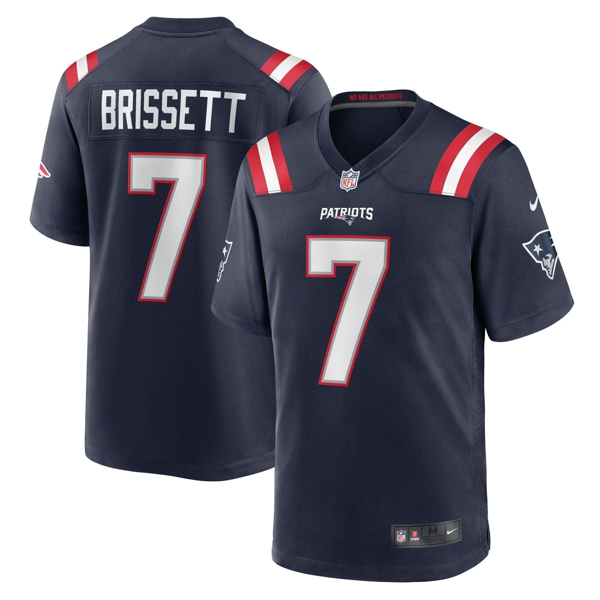 Jacoby Brissett New England Patriots Nike  Game Jersey -  Navy