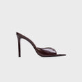 Black Suede Studio Brea Mule - Brown Eel