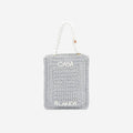 Casablanca Pearl Mini Crochet Bag - Silver