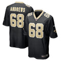 Josh Andrews New Orleans Saints Nike Game   Jersey - Black