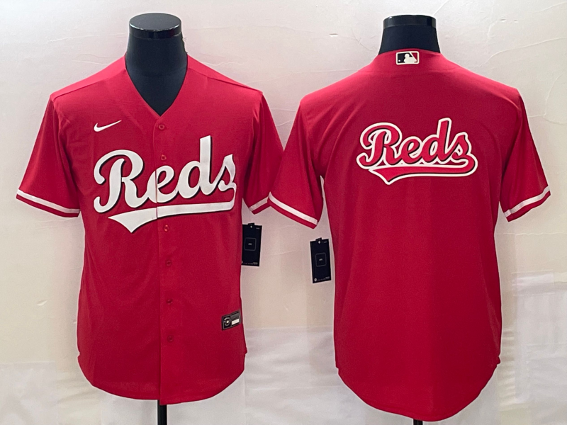 Men's Cincinnati Reds Red Alternate Replica Jersey1