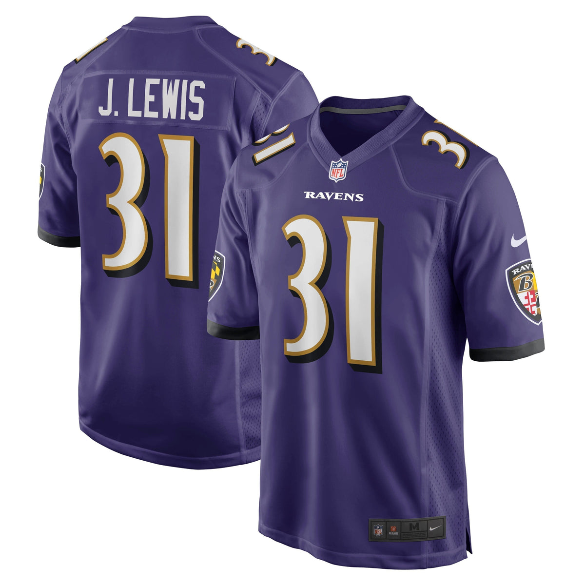 Jamal Lewis Baltimore Ravens Nike Game Retired   Jersey - Purple