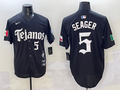 Men's Texas Rangers Corey Seager #5 Black Player Jersey