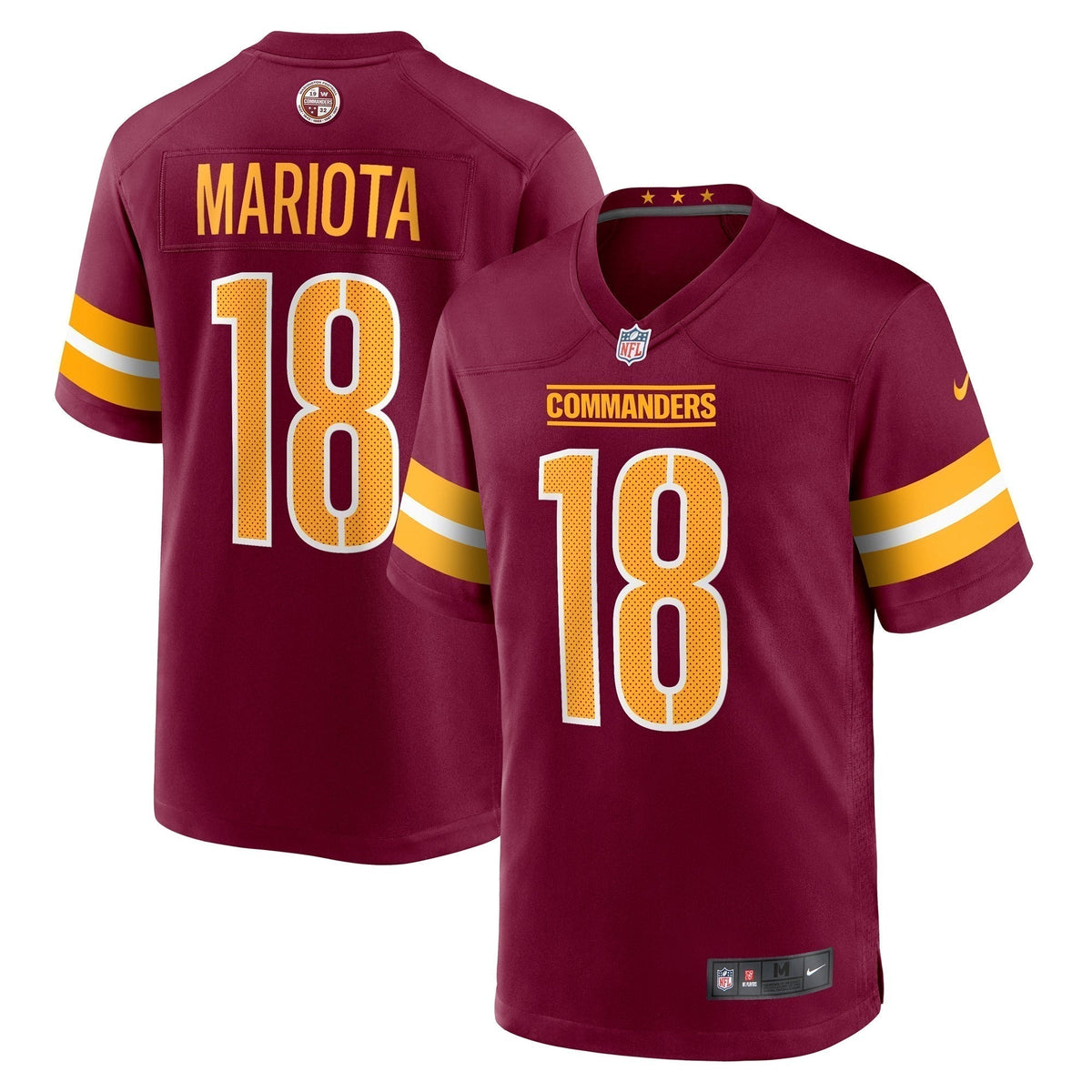 Marcus Mariota Washington Commanders Nike  Game Jersey -  Burgundy