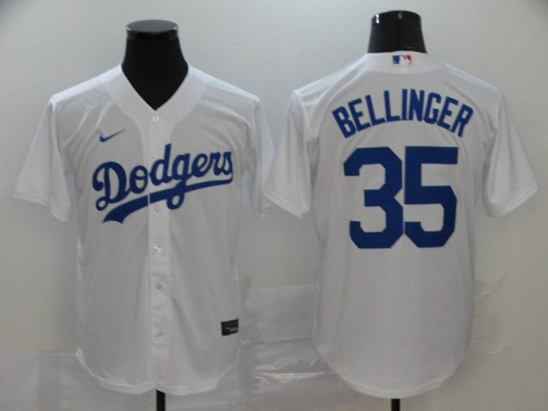 Men's Los Angeles Dodgers Cody Bellinger #35 White Replica Baseball Jersey1