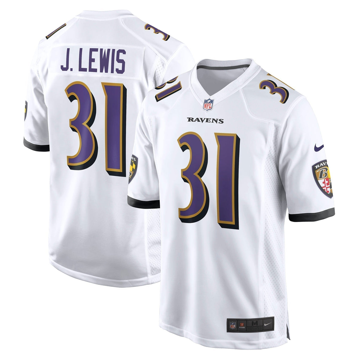 Jamal Lewis Baltimore Ravens Nike Retired   Game Jersey - White